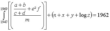 math equation for last good year
