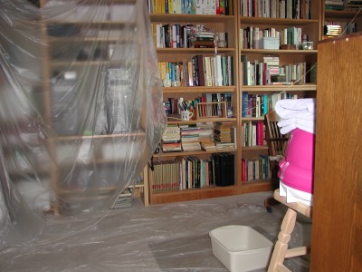 under plastic