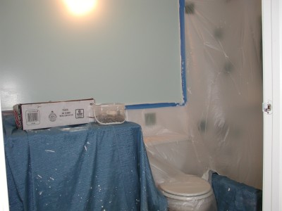 green bathroom