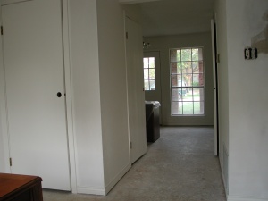 downstairs
